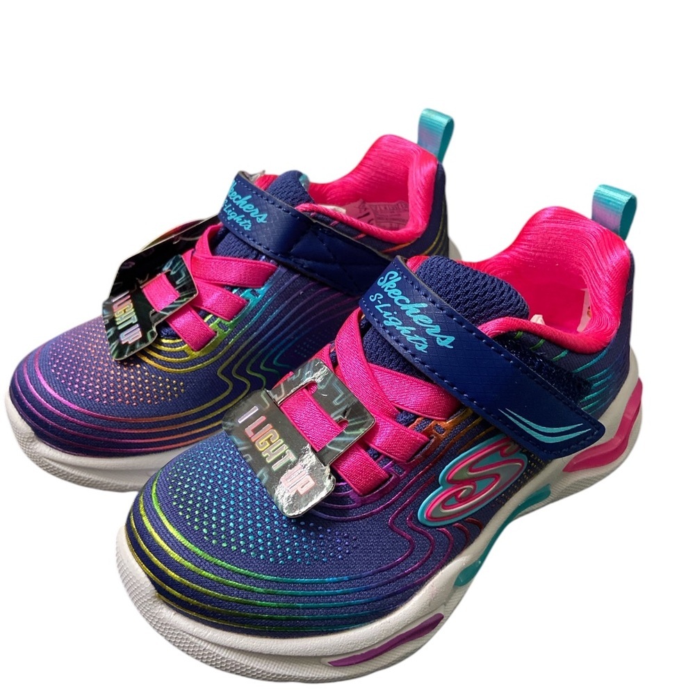 Skechers Kids' Wavy Beams Sneaker Size 7 Toddler - Picture 8 of 8